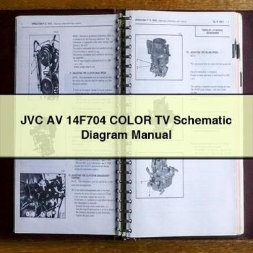 JVC AV-14F704 Color TV Schematic Diagram Manual