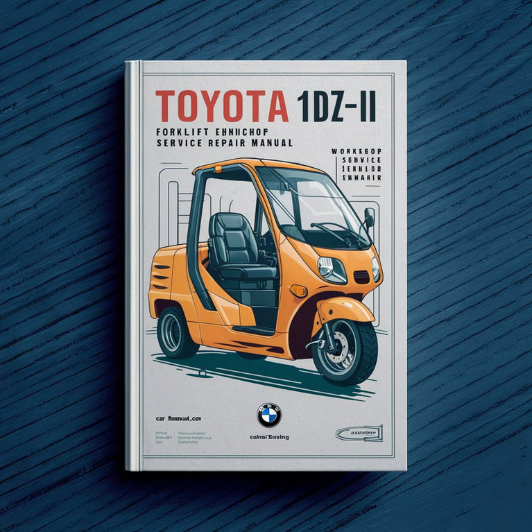 Manual de reparación y servicio del motor de la carretilla elevadora TOYOTA 1DZ-II