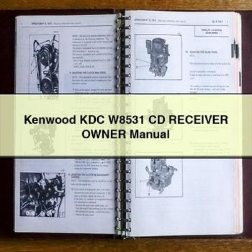 Kenwood KDC-W8531 CD Receiver Owner Manual