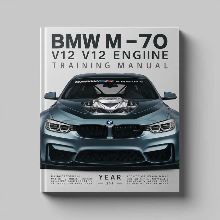 Manual de formación del motor BMW M-70 V12: una publicación única