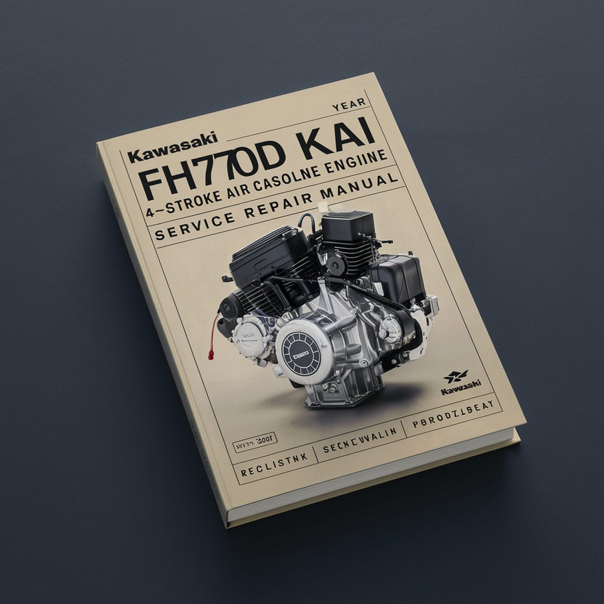 Manuel de réparation et d'entretien du moteur à essence refroidi par air à 4 temps Kawasaki FH770D KAI - PDF