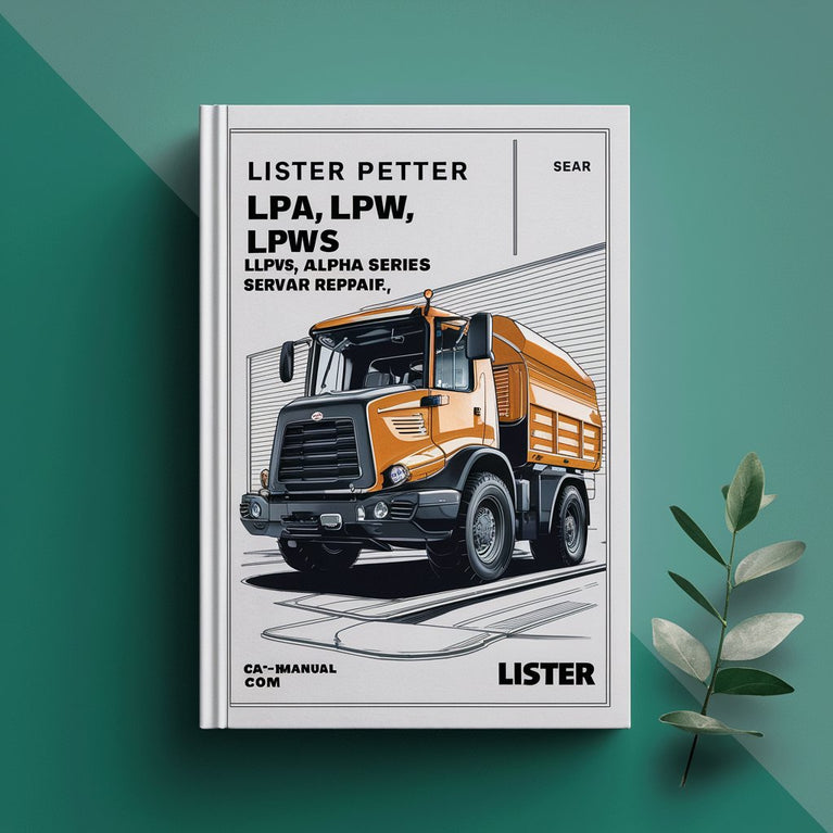 LISTER PETTER LPA LPW LPWT LPWS and LPWG Alpha Series Service Repair Manual-PDF