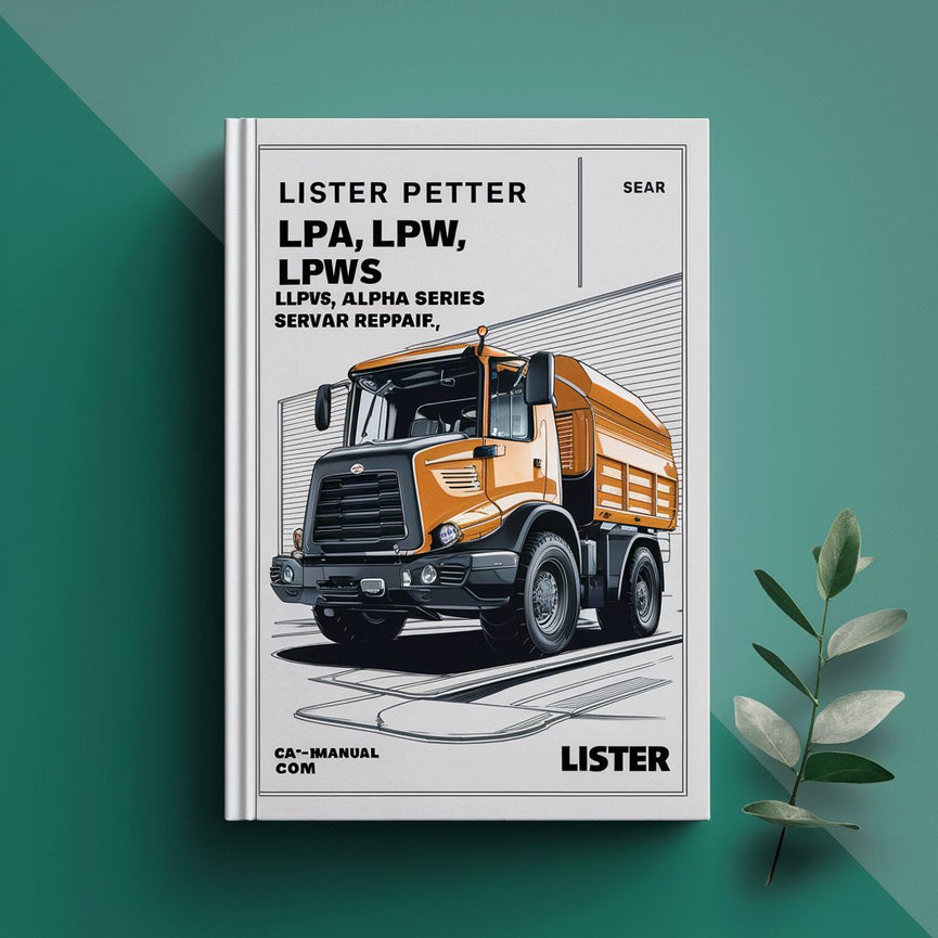 LISTER PETTER LPA LPW LPWT LPWS and LPWG Alpha Series Service Repair Manual-PDF