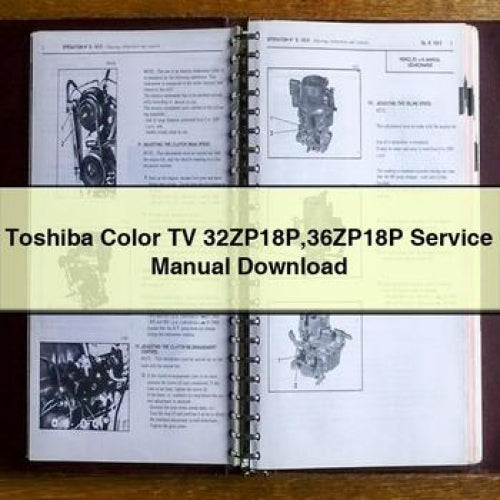 Toshiba 32ZP18P/36ZP18P Color TV Service Manual