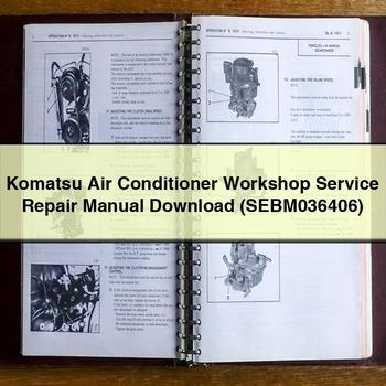 Manual de servicio y reparación del aire acondicionado Komatsu (SEBM036406)