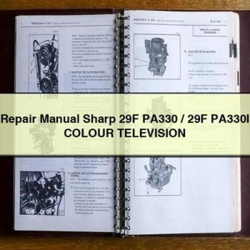 Sharp 29F PA330/PA330I Color Television Repair Manual (PDF)