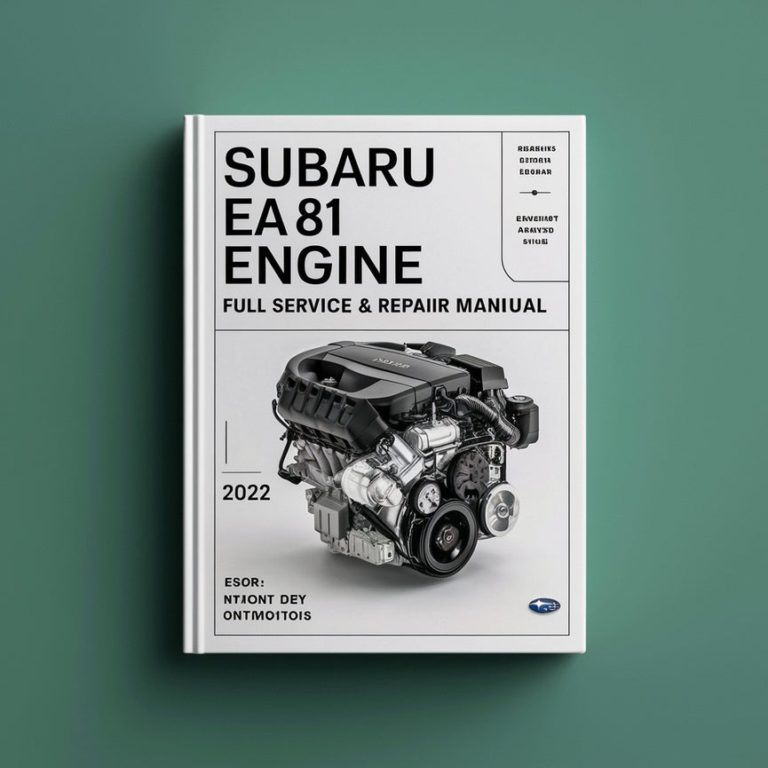 Manuel complet de réparation et d'entretien du moteur SUBARU EA81