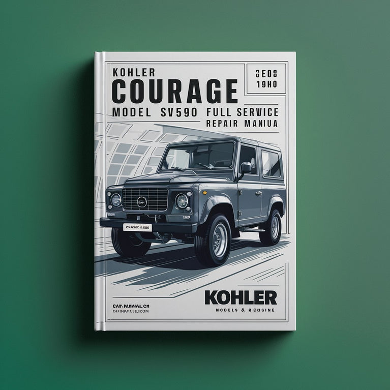 Manual de servicio y reparación completo del motor Kohler COURAGE modelo SV590 de 19 HP