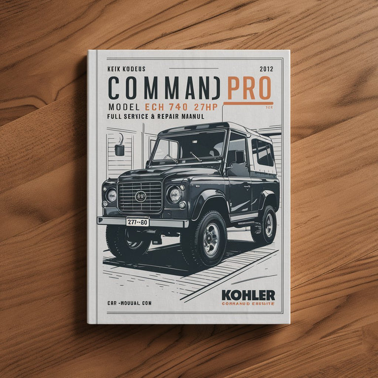 Kohler Command PRO EFI Model ECH740 27HP Engine Full Service & Repair Manual