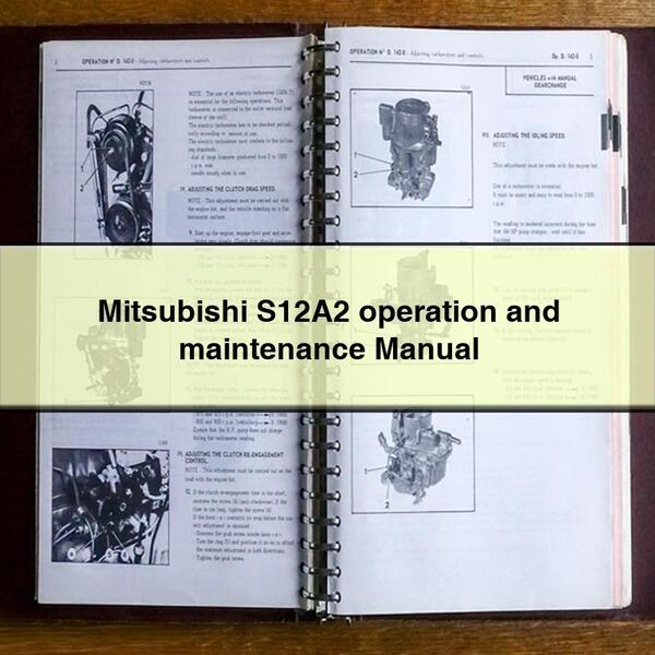 Manuel d'utilisation et d'entretien du Mitsubishi S12A2