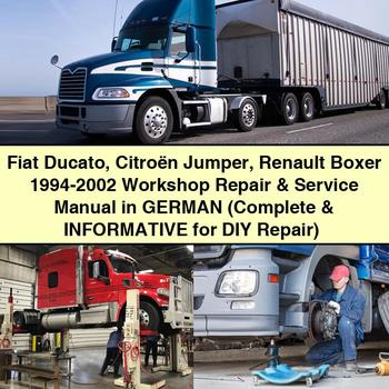 Manual de taller y reparación de Fiat Ducato Citroën Jumper Renault Boxer 1994-2002 en ALEMÁN (completo e informativo para reparaciones por cuenta propia)