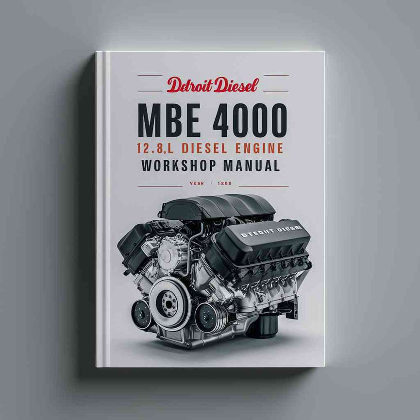 Manual de taller del motor diésel MBE 4000 de 12,8 l de Detroit Diesel