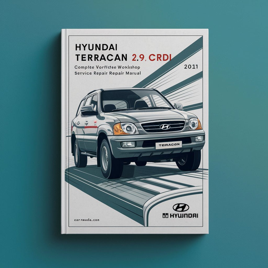 Manual completo de reparación y servicio del motor diésel Hyundai Terracan 2.9 CRDI 2005 2006 2007 2008 2009 2010 2011