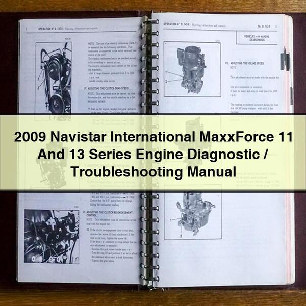 Manual de diagnóstico y solución de problemas del motor MaxxForce 11 y 13 de Navistar International 2009