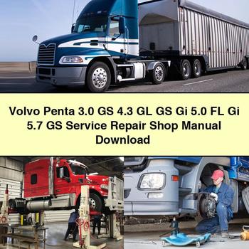 Volvo Penta 3.0 GS 4.3 GL GS Gi 5.0 FL Gi 5.7 GS Service Repair Shop Manual