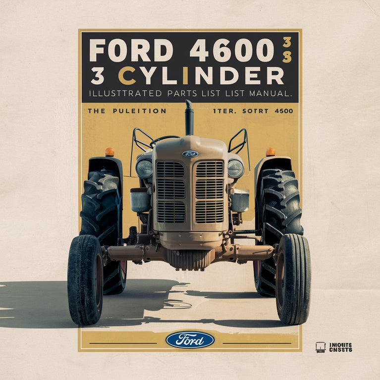 Ford 4600 3-Cylinder AG Tractor Illustrated Parts Manual