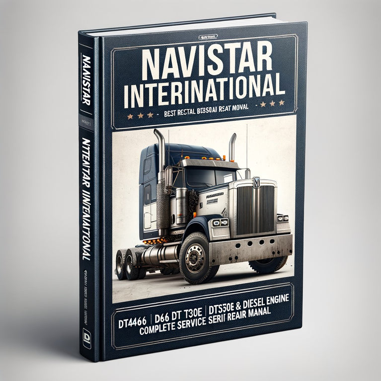 Manual completo de reparación y servicio de taller de motores diésel Navistar International DT466 DT466E DT530 DT530E y HT530