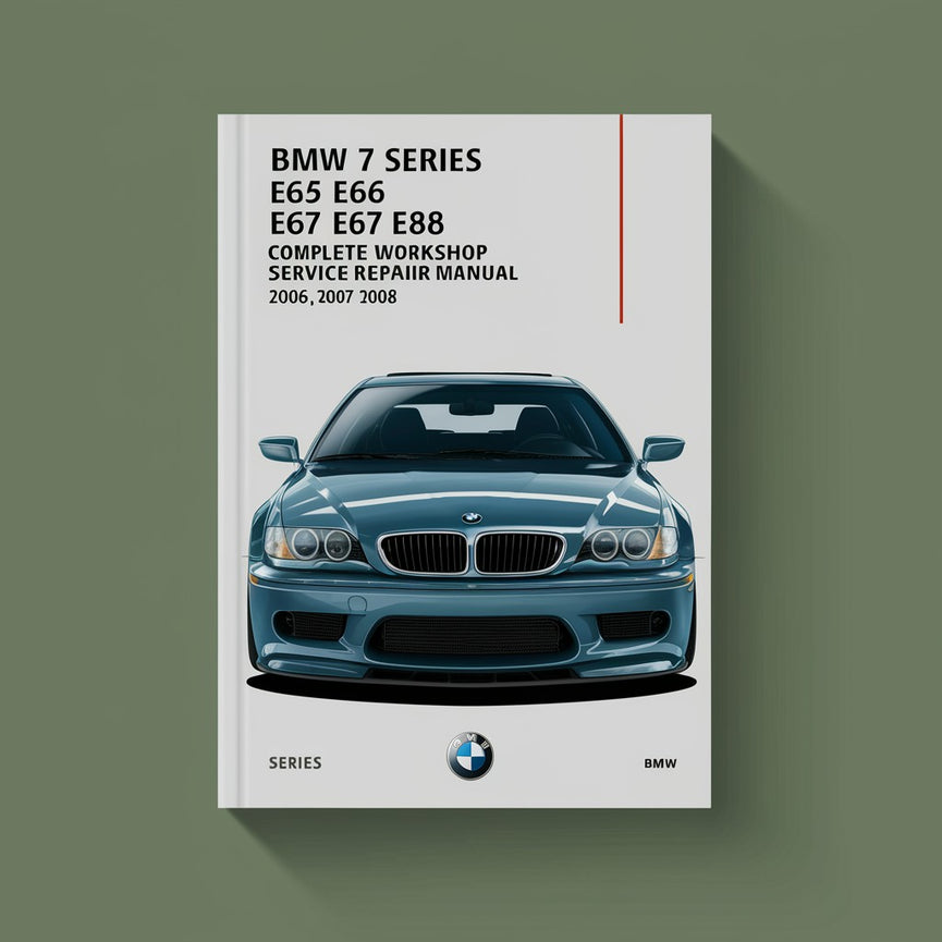 Manual completo de servicio y reparación del taller BMW Serie 7 E65 E66 E67 E68 2006 2007 2008