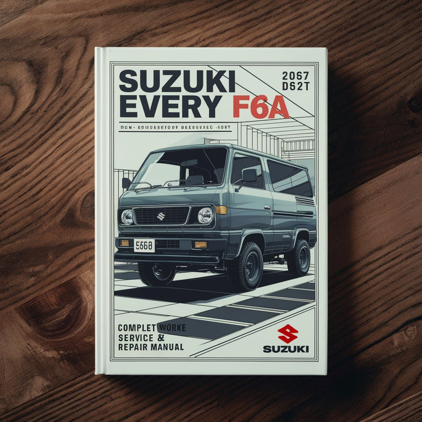 Suzuki Carry &amp; Every F6A DE51V DF51V DC51T DD51T DC51B DA52T DB52T DA52V Manuel de réparation d'atelier complet