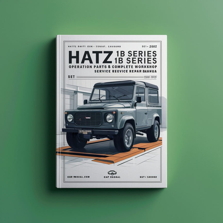 Manual de reparación y servicio de taller completo y piezas de funcionamiento de Hatz Serie 1B 1B20 1B27 1B30 1B40 1B50 (juego de 3 manuales)