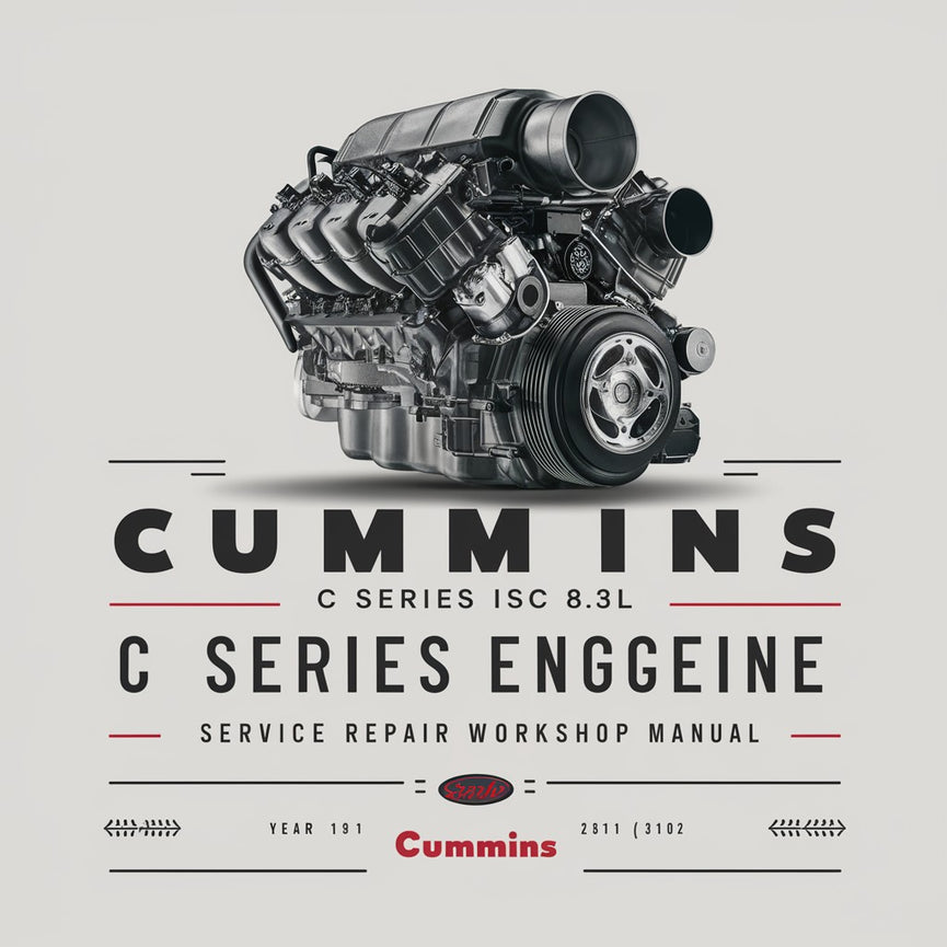 Manuel d'atelier de réparation et d'entretien du moteur diesel Cummins série C ISC 8,3 L