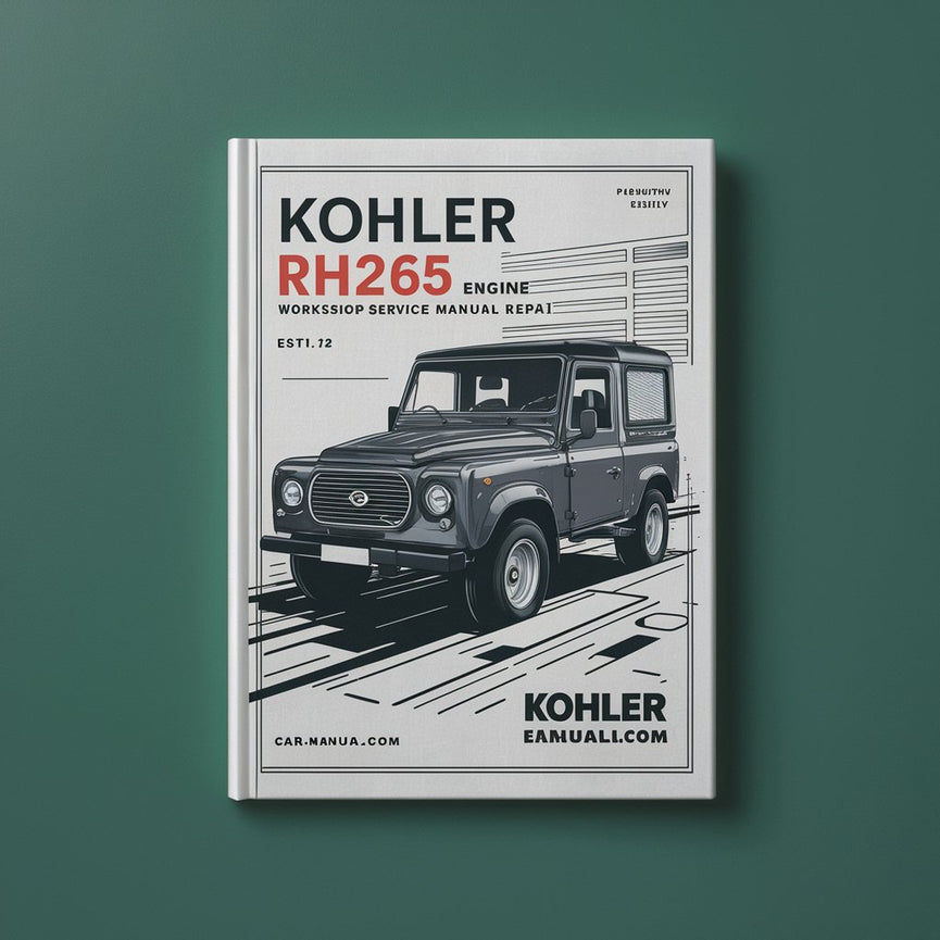 Manual de servicio y reparación del motor Kohler RH265