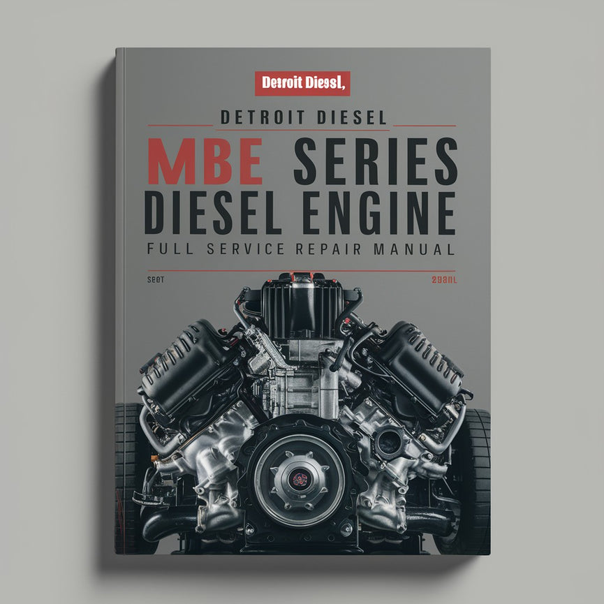 Manual de servicio y reparación completo del motor diésel de la serie MBE 900 de Detroit Diesel