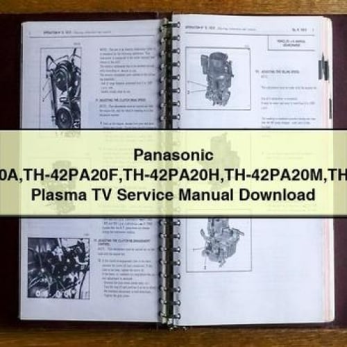 Panasonic TH-42PA20A TH-42PA20F TH-42PA20H TH-42PA20M TH-42PA20R Plasma TV Service Manual Download PDF