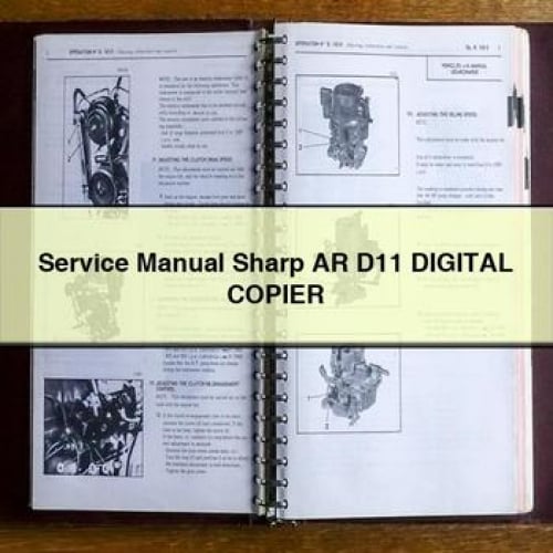 Service Manual Sharp AR D11 Digital COPIER PDF Download