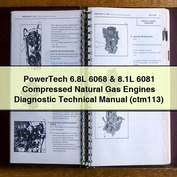 Manual técnico de diagnóstico de motores de gas natural comprimido PowerTech 6.8L 6068 y 8.1L 6081 (ctm113)