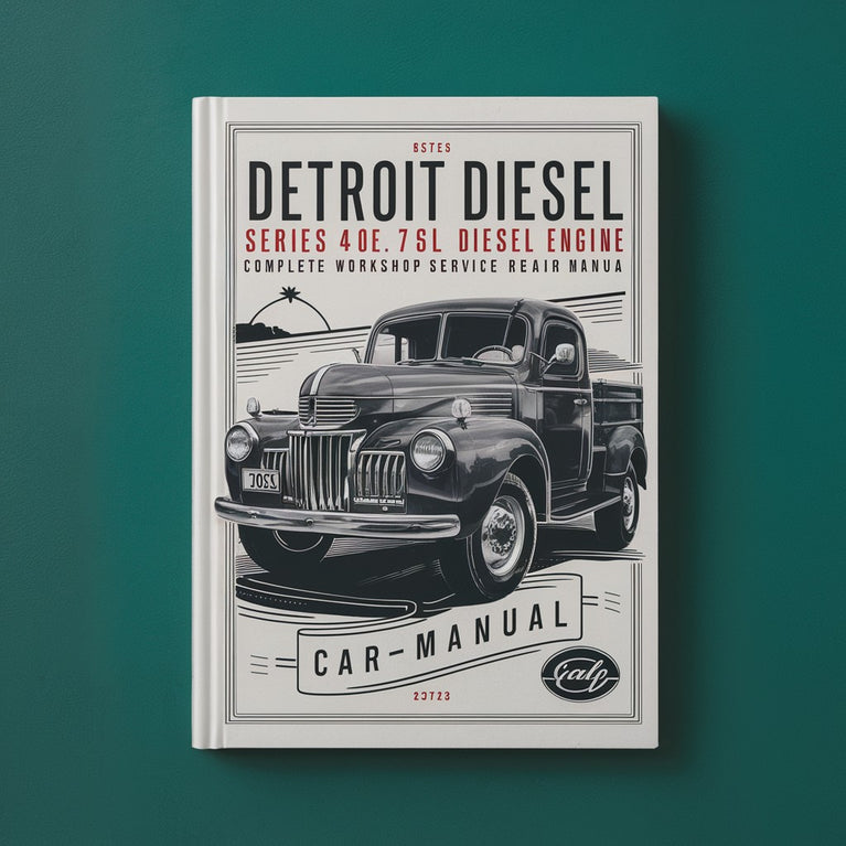 Manuel de réparation et d'entretien complet du moteur diesel Detroit Diesel série 40E 7,6 L 8,7 L