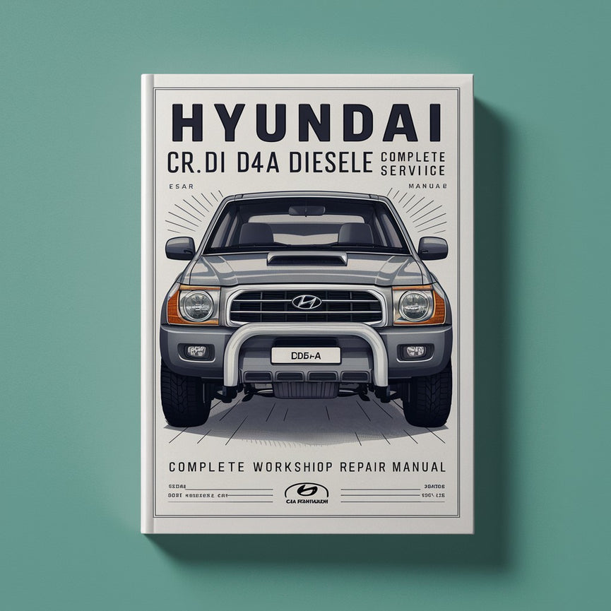 Manual completo de reparación y servicio del motor diésel Hyundai CRDI D4FA