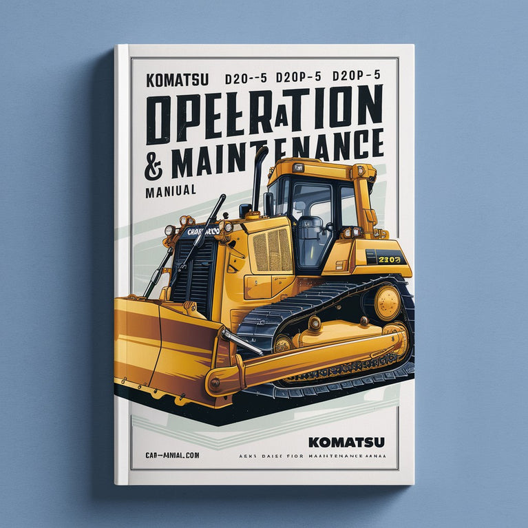 Manual de operación y mantenimiento de la topadora Komatsu D20A-5 D20P-5 D20PL-5