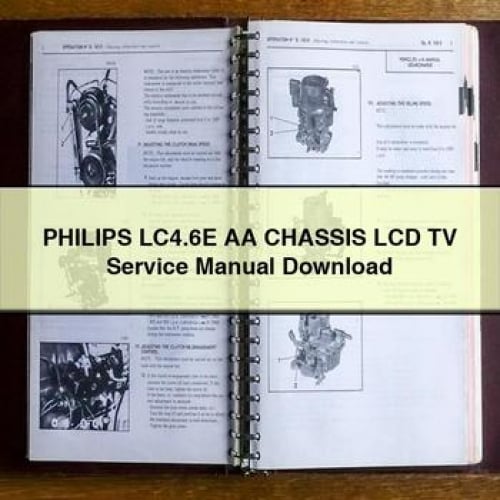 PHILIPS LC4.6E AA CHASSIS LCD TV Service Manual Download PDF