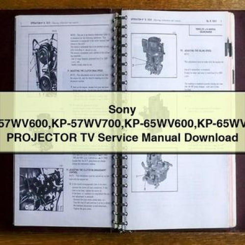 Sony KP-57WV600/700 & KP-65WV600/700 Projector TV Service Manual PDF