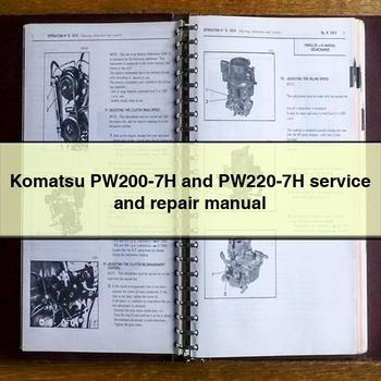 Manual de servicio y reparación de Komatsu PW200-7H y PW220-7H