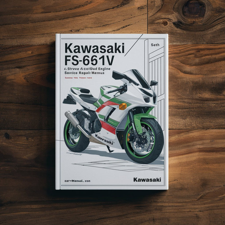 Manual de servicio y reparación del motor de gasolina refrigerado por aire de 4 tiempos Kawasaki FS651V FS691V FS730V (mejorado)