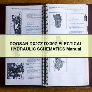 DOOSAN DX27Z DX30Z ELECTICAL HYDRAULIC SCHEMATICS Manual