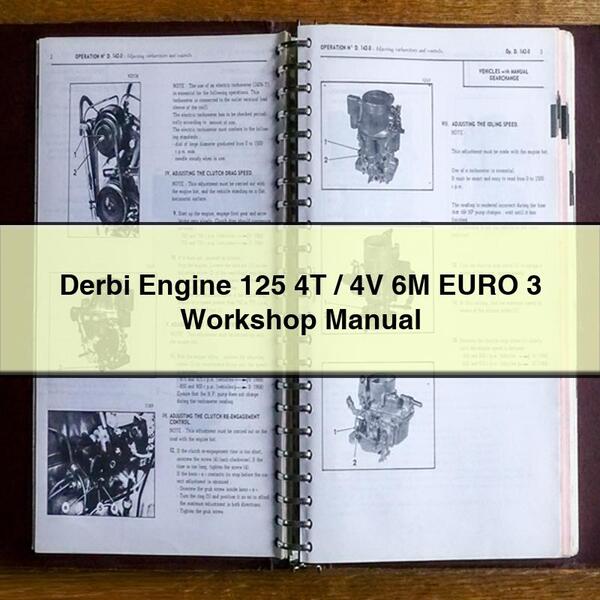 Manual de taller Derbi Engine 125 4T/4V 6M EURO 3