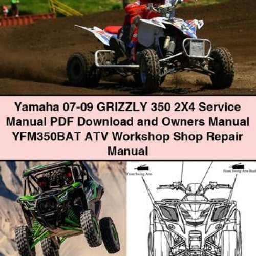 Yamaha Grizzly 350 2x4 Service & Owner's Manuals