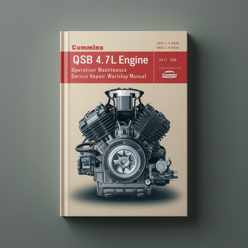 Manual de taller, mantenimiento, reparación y operación del motor diésel Cummins QSB 4.5 6.7L