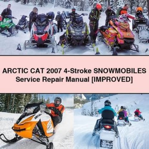 Arctic Cat 2007 4-Stroke Snowmobile Service & Repair Manual (PDF)