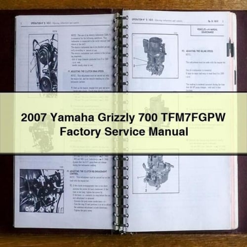 Yamaha Grizzly 700 TFM7FGPW Factory Service Manual PDF