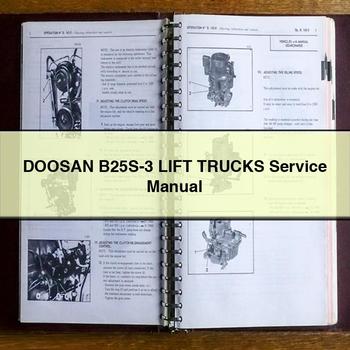 Manual de servicio y reparación de carretillas elevadoras DOOSAN B25S-3