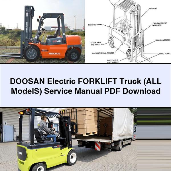 Manual de servicio y reparación de carretillas elevadoras eléctricas DOOSAN (TODOS los modelos)