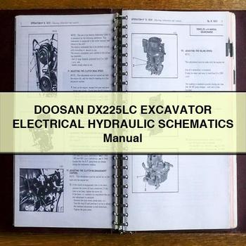 Manuel de schémas électriques et hydrauliques de l'excavatrice DOOSAN DX225LC