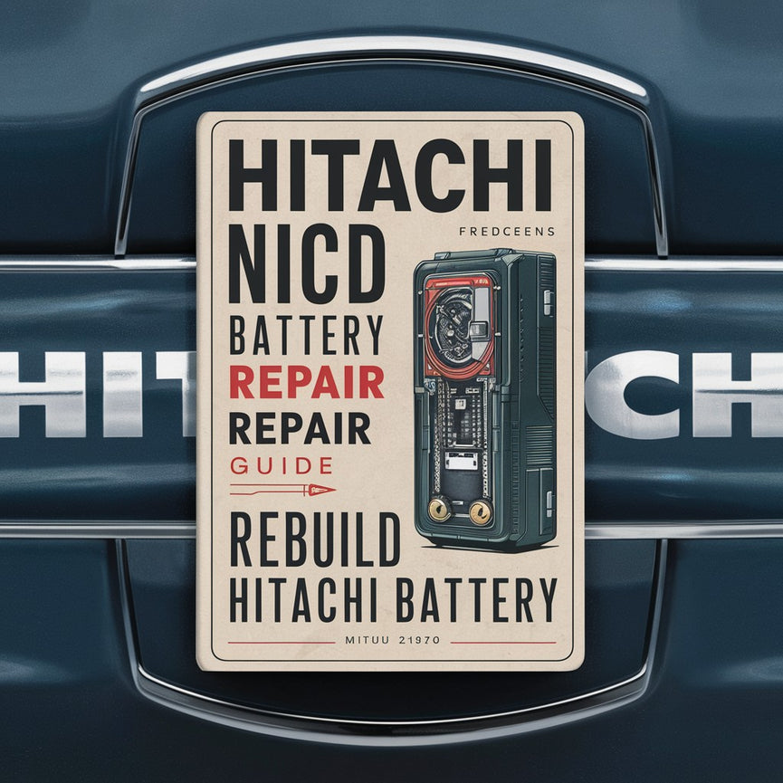 Hitachi NiCd Battery Repair Guide Rebuild Hitachi Battery