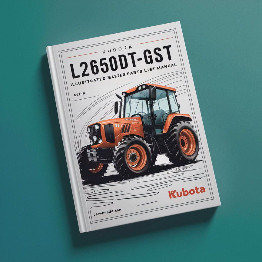 Kubota L2650DT-GST Tractor Illustrated Master Parts List Manual PDF Download