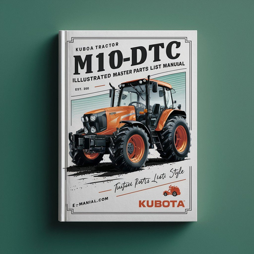 Kubota M110DTC Tractor Illustrated Master Parts List Manual PDF Download