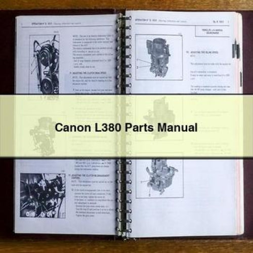 Canon L380 Parts Manual PDF Download